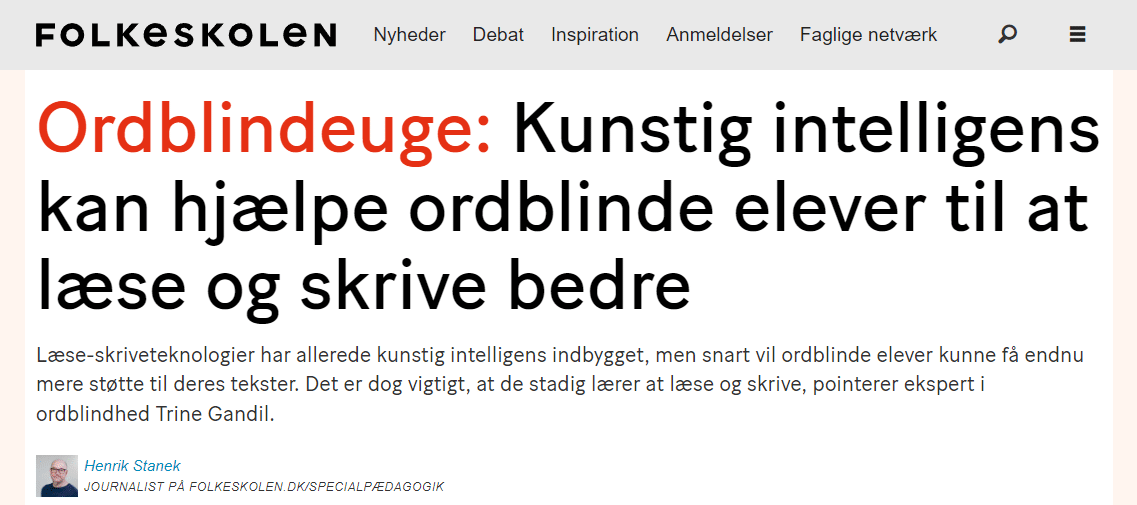 Folkeskolen artikel